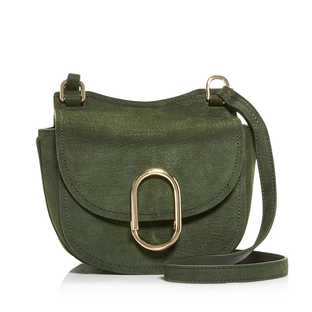 3.1 Phillip Lim Alix Mini Hunter Suede Crossbody Green